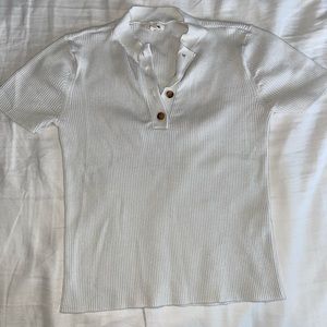 Garage short sleeve knit top